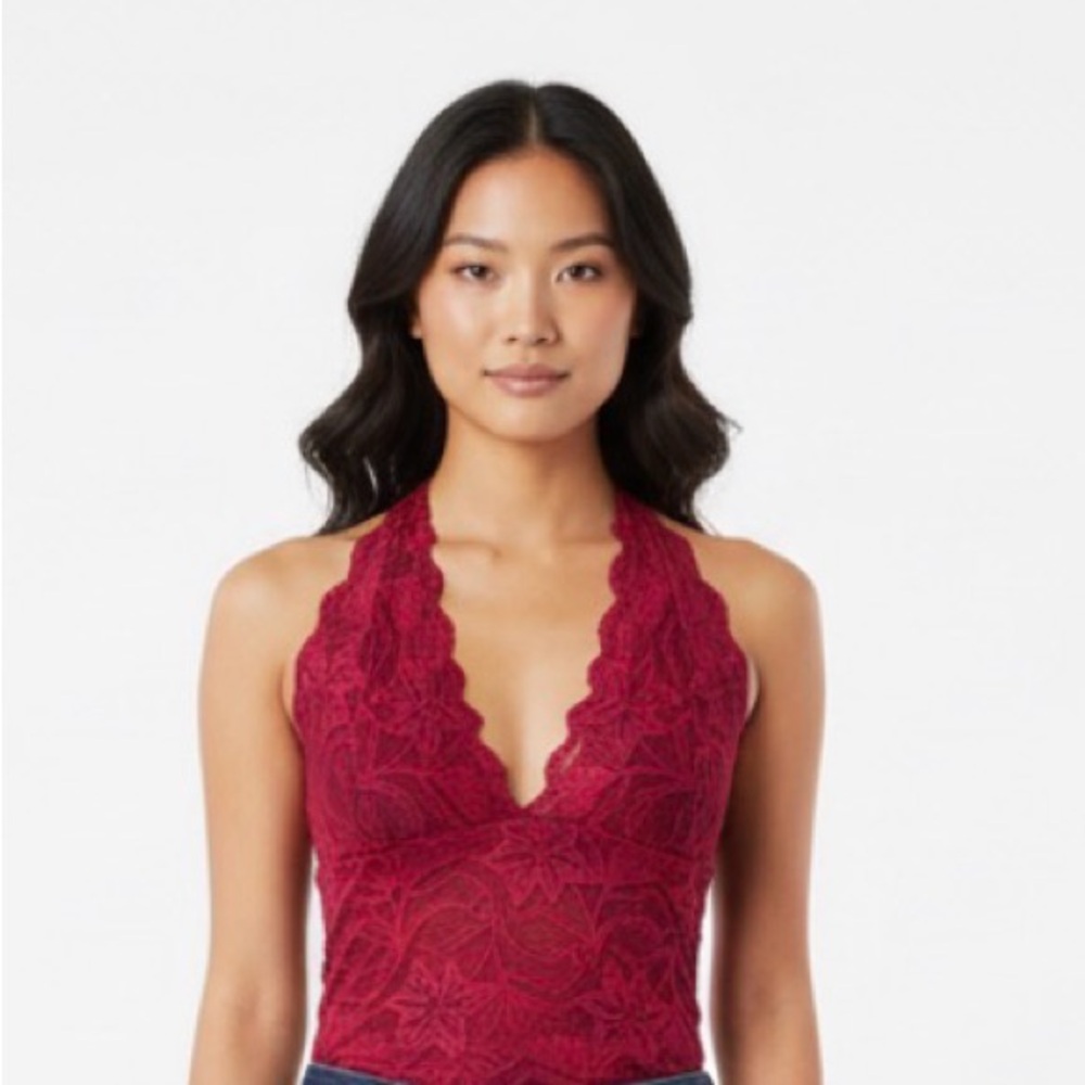 Frederick's of Hollywood Red Lace Chemise
